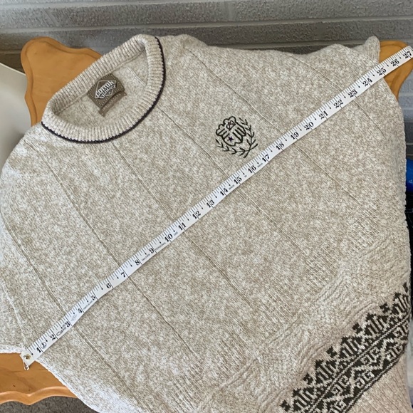 VINTAGE The Cotton Exchange Fisherman Sweater Unisex XL 100% Cotton MADE in USA - Picture 12 of 13